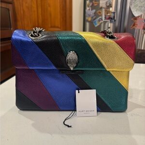 Kurt Geiger London Kensington Rainbow Leather Shoulder Bag